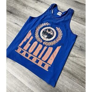 Vintage 90s Florida Gators University Of Florida Crest Muscle Tank Top Size M